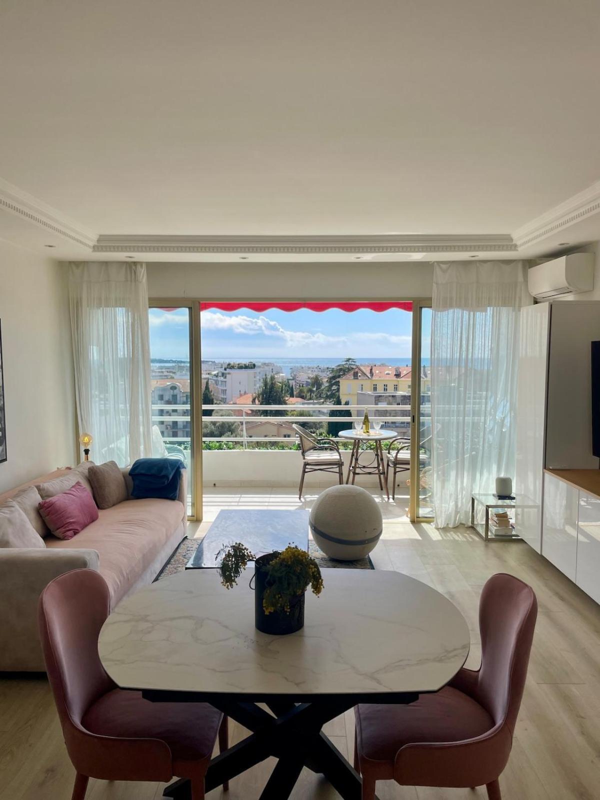 Luxueux 45m2 Vue Panoramique Terrasse Sud Montfleury Proche Banane Appartement Cannes